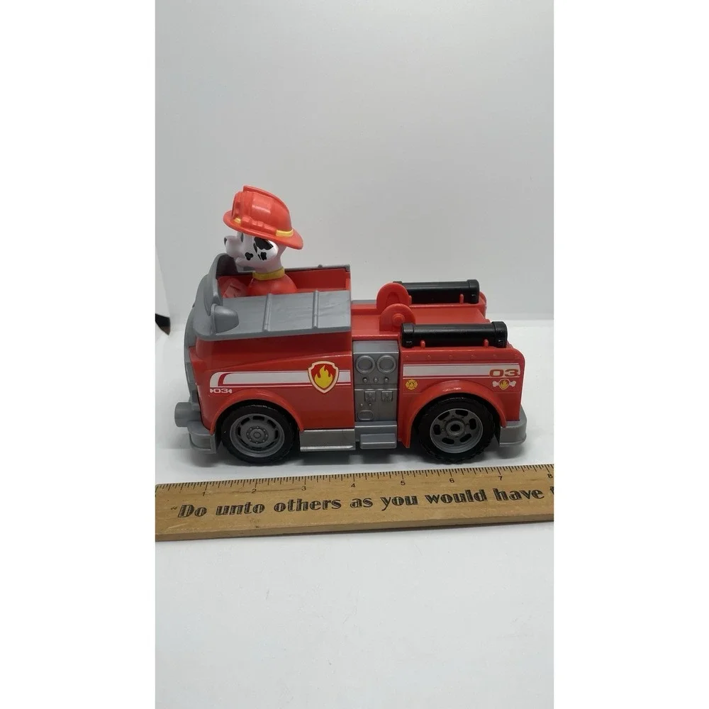 PAW PATROL MARHSALL WITH FIRE TRUCK TOY‎